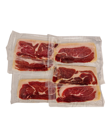 LOTE 13. JAMÓN de CEBO IBÉRICO 50% RAZA IBÉRICA LONCHEADO