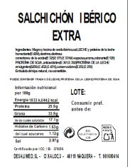 LOTE 07. LOTE JAMÓN de CEBO IBÉRICO 50% Raza Ibérica