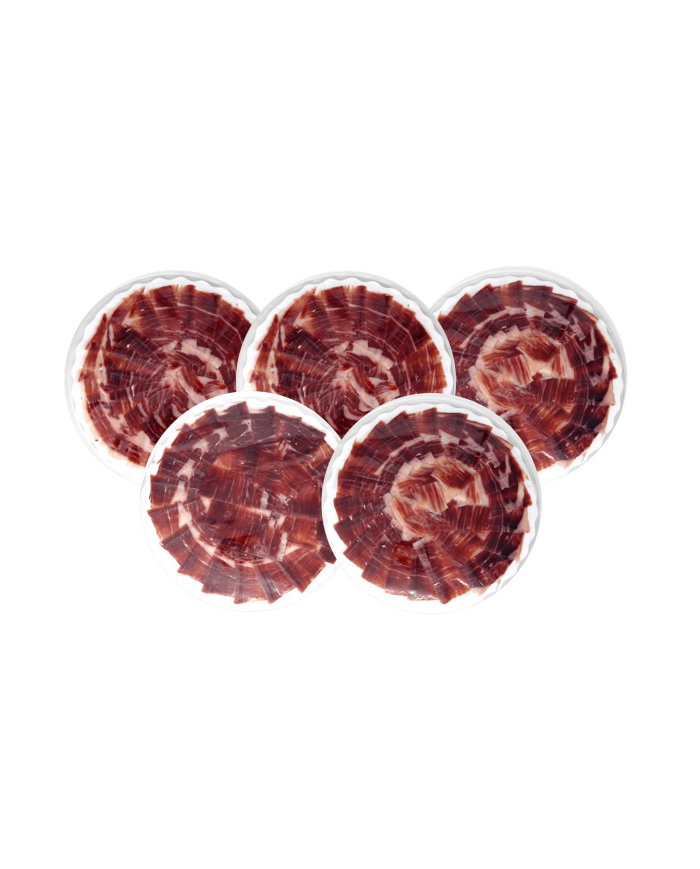 LOTE 17. 5 PLATOS JAMÓN BELLOTA