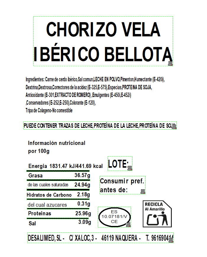 LOTE 03. LOTE JAMÓN RESERVA DUROC